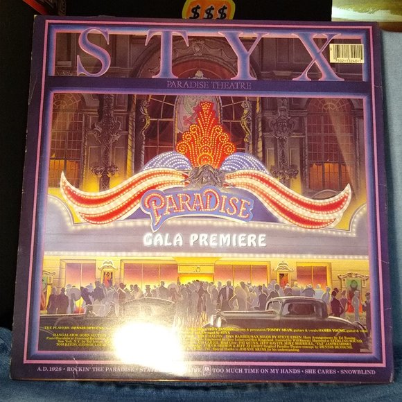 Styx  Paradise Theatre 1980 (misprint) Vinyl record - Picture 2 of 4